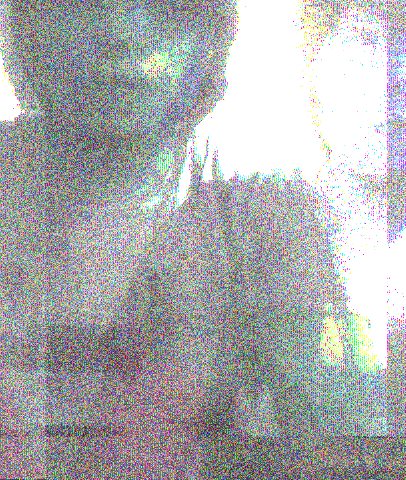 glitchart generated with sox glitch art portrait